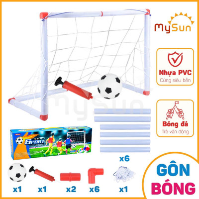Khung thành gôn bóng đá mini cho bé bộ đồ trò chơi thể thao đá banh bóng cho trẻ em bé vận động