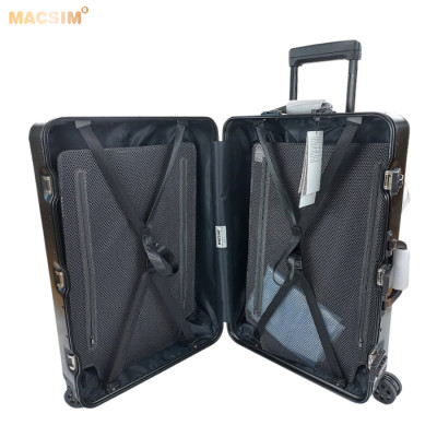 Vali tay kéo cao cấp chất liệu hợp kim nhôm nguyên khối MS1318 Macsim màu ti-gold-đen cỡ 28 inches