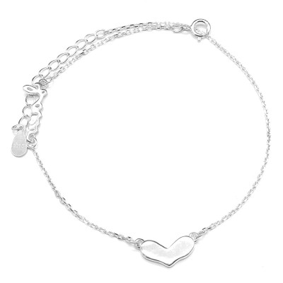 Lắc Chân Nữ Bạc Hiểu Minh LC213 trái tim