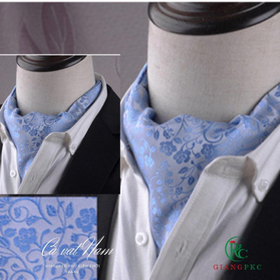 Khăn quàng cổ phong cách quý Tộc thời trang Anh Quốc ASCOT TIE Giangpkc K01-09