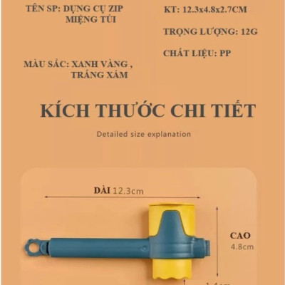 Dụng cụ kẹp miệng túi tiện ích