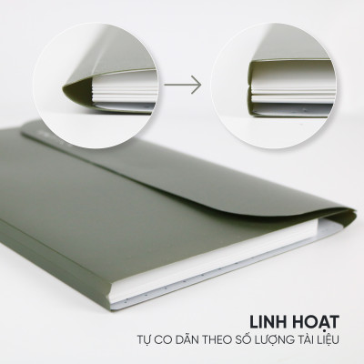 Cặp Đựng Tài Liệu A4 Nhiều Ngăn AO+ Switch OFF (5 Ngăn/ Có Phân Trang)