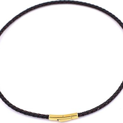 [Tuổi Tuất, Hợi] Dây Chuyền Mặt Phật A Di Đà Thạch Anh Khói 5cm + Dây Da - Mặt Size Lớn - Tặng Kèm Móc Inox - Phong Thủy 868 - May Mắn - Bình An