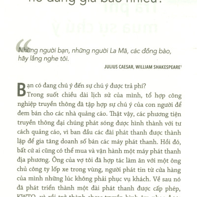 TRẢ PHÍ MUA SỰ CHÚ Ý: QUẢNG CÁO SÁNG TẠO TRONG THẾ GIỚI KỸ THUẬT SỐ - Faris Yakob - Nguyễn Thị Kim Ngọc - (bìa mềm)