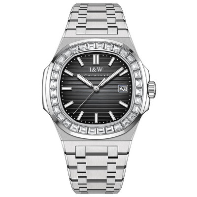 Đồng hồ nam chính hãng IW CARNIVAL IW721G-3 Kính sapphire ,chống xước ,Chống nước 50m ,Bảo hành 24 tháng,Máy cơ (Automatic),dây kim loại thép không gỉ 316L, mặt xanh thiết kế đơn giản dễ đeo 