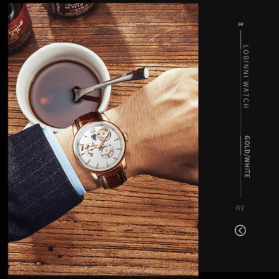 Đồng hồ nam chính hãng Lobinni No.18012-1