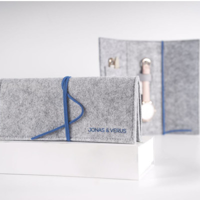 Đồng hồ đeo tay Nam hiệu JONAS & VERUS Y01646-Q3.GGWBG, Máy Pin (Quartz), Kính Sapphire, Dây Lưới thép không gỉ 316L