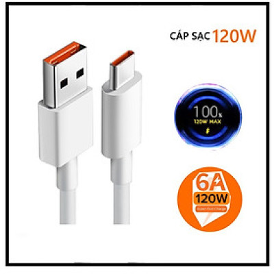 Cáp Sạc USB Type C siêu nhanh công nghệ VOOC 67W-120W dùng cho điện thoại Xiaomi,OPPO,VIVO,HUAWEI- hàng chính hãng