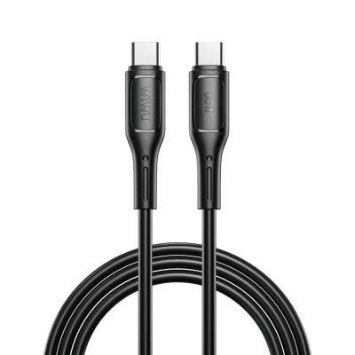 Dây cáp sạc nhanh 60W USB-C to PD Type C Hiệu WIWU Starlink - Chuẩn sạc MFI, chống rối, đầu cáp siêu bền, công nghệ AI chống cháy nổ iP 15 16 Pro Max iPad Pro S21 S22 S23 S24 Redmi cho Oppo - Hàng nhập khẩu