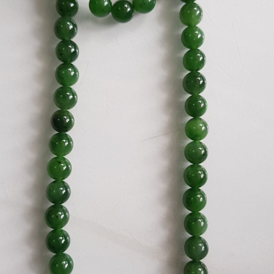 Vòng chuỗi đeo cổ Nữ mới đẹp Đá ngọc jade hay ngọc phật xanh tự nhiên Size 8mm màu xanh ngọc bích bóng sang đẹp hợp mệnh thủy mộc hỏa Quà tặng ý nghĩa cho Mẹ, mình và người thân ý nghĩa ạ