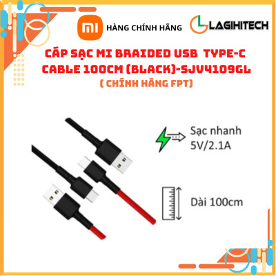 Cáp Sạc Xiaomi Braided USB Type C 100cm SJV4109GL - Hàng Chính Hãng