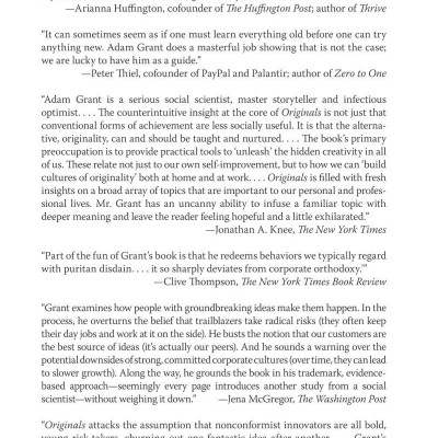 Originals: How Non-Conformists Move The World