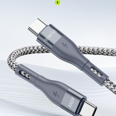 Cáp sạc nhanh siêu bền Dux Ducis PD 65W Cổng Type C to Type C dây dù_ Hàng chính hãng