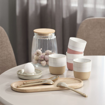 Thìa | JYSK Glen | gốm | nâu | bộ 2 chiếc | C15cm