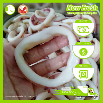 [GIAO NHANH HCM] Mực Ống Cắt Khoanh - Túi 500Gr