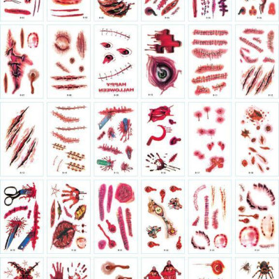 530 Hình Xăm Dán Tattoo Nam Thần Chết Mặt Trời Chữ Cái Vết Thương