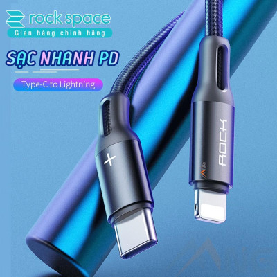 Dây Sạc Rockspace R2 dành cho Ip sạc nhanh PD 18W ,dây dù - Hàng chính hãng