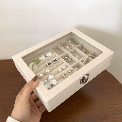 Đồ Đựng Trang Sức - Hộp Đựng Trang Sức Có Khóa  Bằng Nhung Cao Cấp  , Chống  Bụi , Chống Oxy Hóa – Sang Trọng , Hiện Đại  Và  Tinh Tế