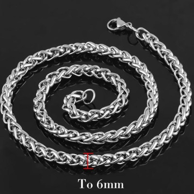 Dây chuyền nam titan cao cấp thời trang inox thép không gỉ kiểu bông dừa trangsucpt 7mm PTDCNA170