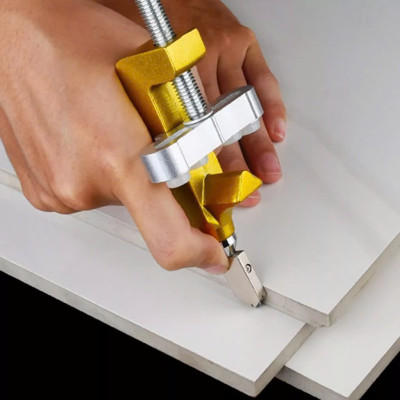 Dao Cắt Kính Đa Năng - Máy Cắt Gạch Cầm Tay Không Bụi, Kèm 3 Lưỡi Cắt Cao Cấp