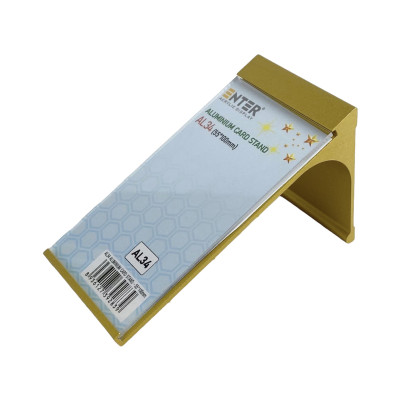 Bảng thông tin để bàn nhôm Enter AL34 55x100mm, Khung thông tin sản phẩm, Khung bảng giá, Kệ trưng bày để bàn