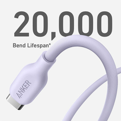 Cáp USB Type-C to iP Anker 542 MFI TPE 30W 0.9m A80A1/1.8m A80A2 - Hàng chính hãng