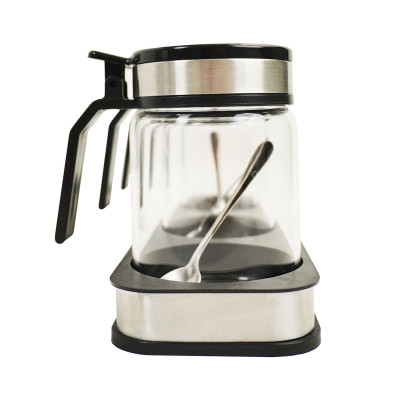 Bộ 3 hũ thủy tinh đựng gia vị 300ml Kalpen SB2 kèm khay và muỗng Inox