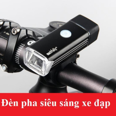Combo xe đạp : Khóa Chống Trộm Xe Đạp +Đèn pha siêu sáng+Đèn led hậu có móc cài cho xe đạp