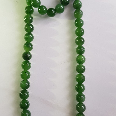 Vòng chuỗi đeo cổ Nữ mới đẹp Đá ngọc jade hay ngọc phật xanh tự nhiên Size 8mm màu xanh ngọc bích bóng sang đẹp hợp mệnh thủy mộc hỏa Quà tặng ý nghĩa cho Mẹ, mình và người thân ý nghĩa ạ