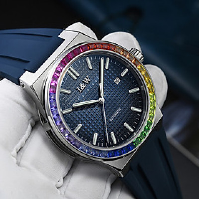 Đồng Hồ Nam I&W Carnival 716G1 Chính Hãng Full Box Chống Nước Kính Chống Xước Dây Silicon Cao Cấp BH 60T (Máy Cơ Tự Động)