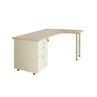 Bàn làm việc chân sắt Juno Sofa NT 190 BLP16CT-HS1 ngăn kéo liền bàn bên phải 160 x 120 x 75 cm