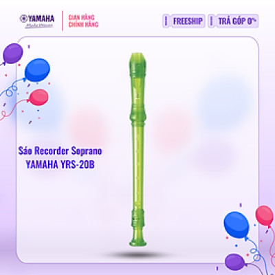 Sáo dọc Recorder Soprano Rainbow YAMAHA YRS-20BG kèm túi đựng - Tiêu chuẩn giáo dục quốc tế