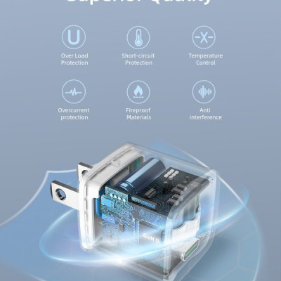 Sạc Nhanh Innostyle Ultra Minicube 20W Siêu Nhỏ Dành Cho Điện Thoại Hàng Chính Hãng