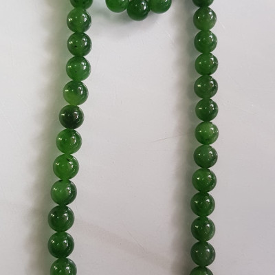 Vòng chuỗi đeo cổ Nữ mới đẹp Đá ngọc jade hay ngọc phật xanh tự nhiên Size 8mm màu xanh ngọc bích bóng sang đẹp hợp mệnh thủy mộc hỏa Quà tặng ý nghĩa cho Mẹ, mình và người thân ý nghĩa ạ