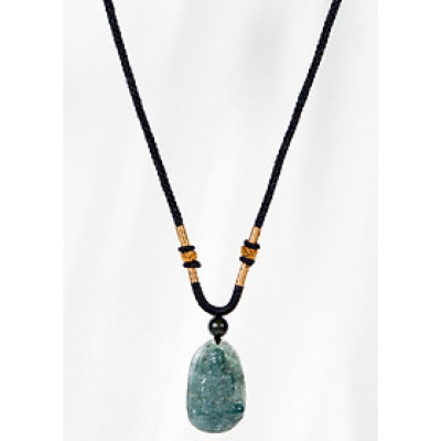 Mặt Dây Chuyền Đại Nhật Như Lai Đá Cẩm Thạch Nước Ngọc Ngọc Quý Gemstones - Tuổi Mùi Thân