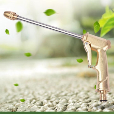 Bộ dây vòi xịt nước rửa xe, tưới cây . tăng áp 3 lần, loại 7m, 10m 206701-3 đầu đồng, cút,nối vàng+ tặng mở chai