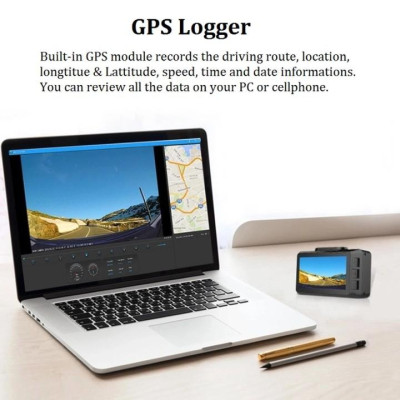 Camera hành trình ô tô thương hiệu cao cấp Phisung 4K, Wifi, 2.45 inch - Mã: G3 - Hàng Nhập Khẩu 