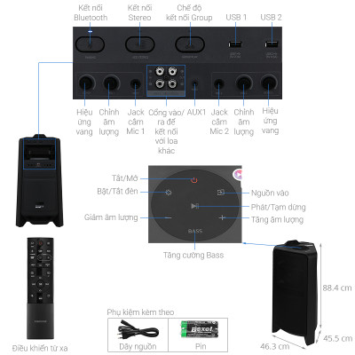 Loa Tháp Samsung MX-T70/XV - Hàng chính hãng