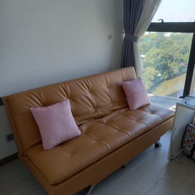 Sofa giường Juno Sofa màu da bò 1m8 x 95 cm x Cao 85 cm