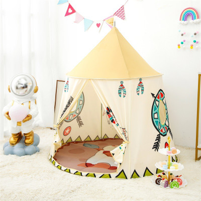 Lều Thổ Dân Cho Bé, Lều Vải Khung Thép Hàng Dày Dặn, Chắc Chắn