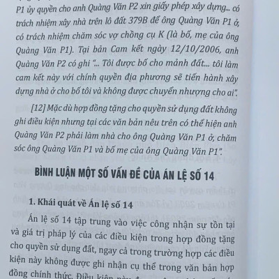 Bình luận các án lệ tranh chấp về đất đai – Góc nhìn từ thực tiễn xét xử của Thẩm phán (tập 1 và 2)