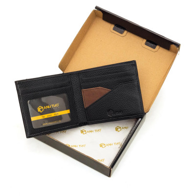 Ví ngang da bò MIN-11- Form nhỏ | Anh Tho leather