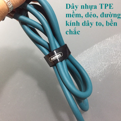 Cáp sạc nhanh 66W USB-C Remax Wefon Series Zinc-alloy elastic RC C052 A-C 1.2m _ hàng chính hãng