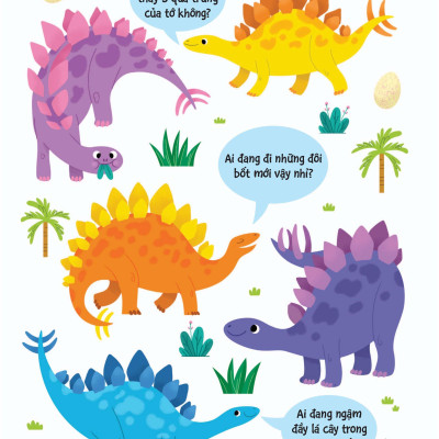 90++ Trò Chơi Phát Triển Chỉ Số Iq Cho Bé - Các Loài Khủng Long