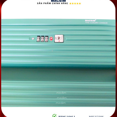 Vali cao cấp Macsim SMLV2306 cỡ 20 inch màu xanh (green)- Hàng loại 1