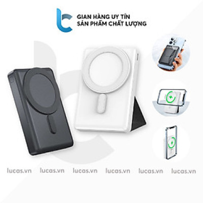 Pin/ Sạc Dự Phòng Không Dây Hít Từ Tính WIWU JC-20 10.000mAh - Hàng Chính Hãng
