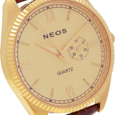 Đồng Hồ Nam Dây Da Neos N-40703M 4 Kim Sapphire Bảo Hành Chính Hãng 5 Năm