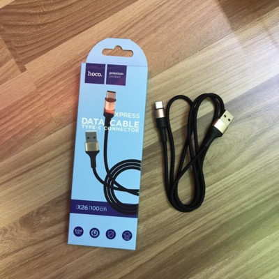 Cáp Sạc dành cho Samsung , Oppo (combo 2 cái) loại tốt hàng chính hãng HOCO X26 XPRESS dài 1 mét – Dây Sạc Nhanh Android - Chống xoắn, đứt
