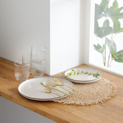 Tấm lót đĩa | JYSK Lind | giấy sợi | be | Ø38cm