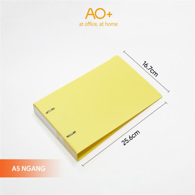Bìa còng A5 Switch ON AO+ lưu trữ tài liệu gáy 3.5cm chất liệu nhựa PP WB213/WB214